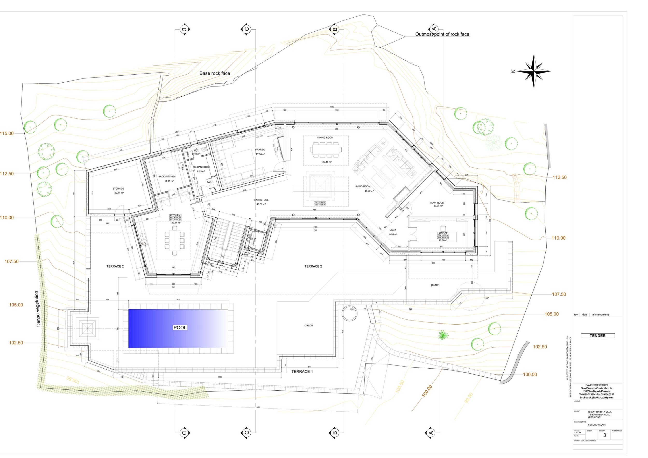 Maison contemporaine Gibraltar plan deuxième étage