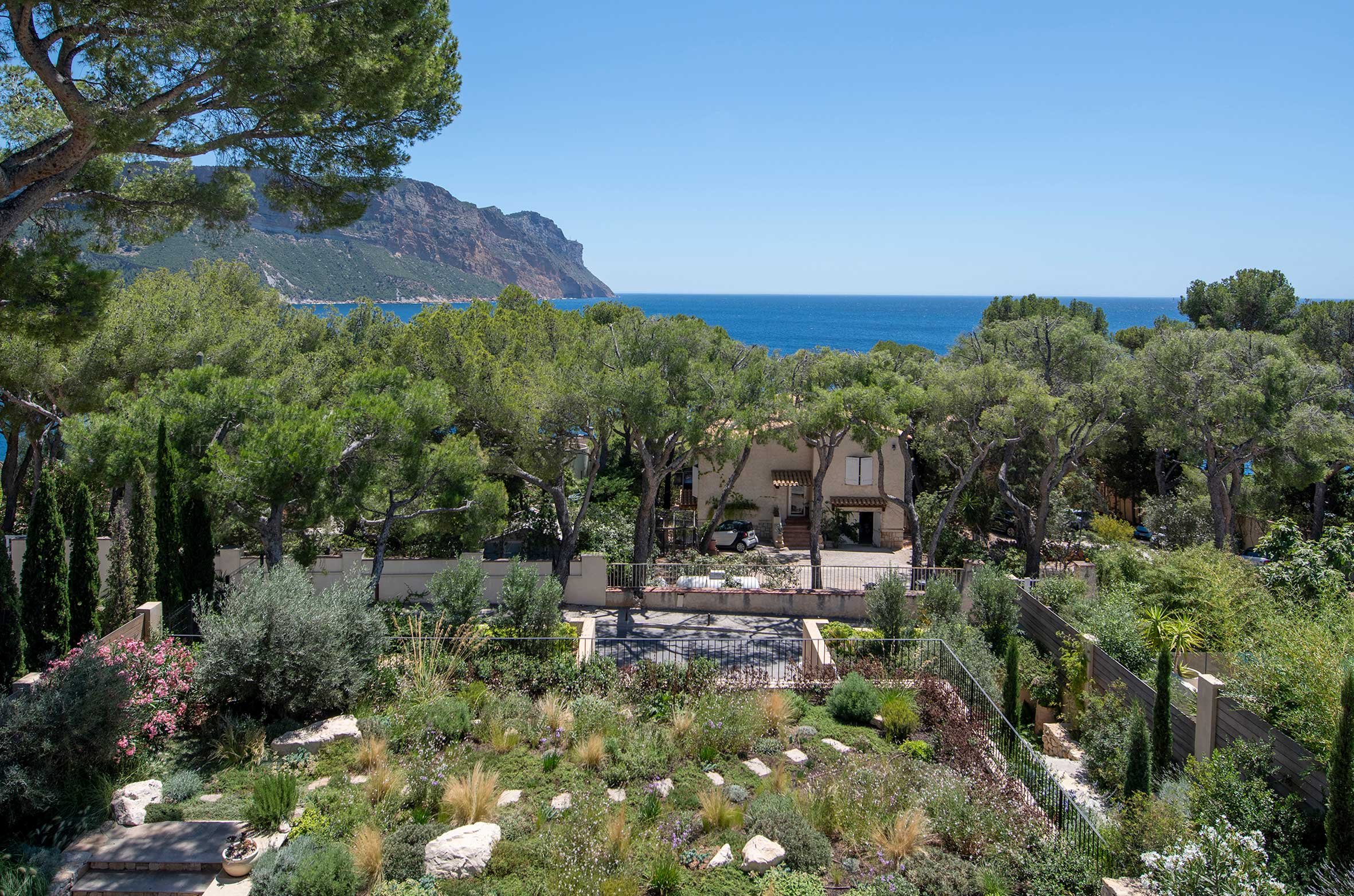 David Price Design Architecture Nouvelle maison Cassis haute vue