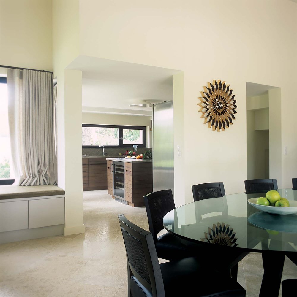 contemporary villa mouans sartoux dining kitchen