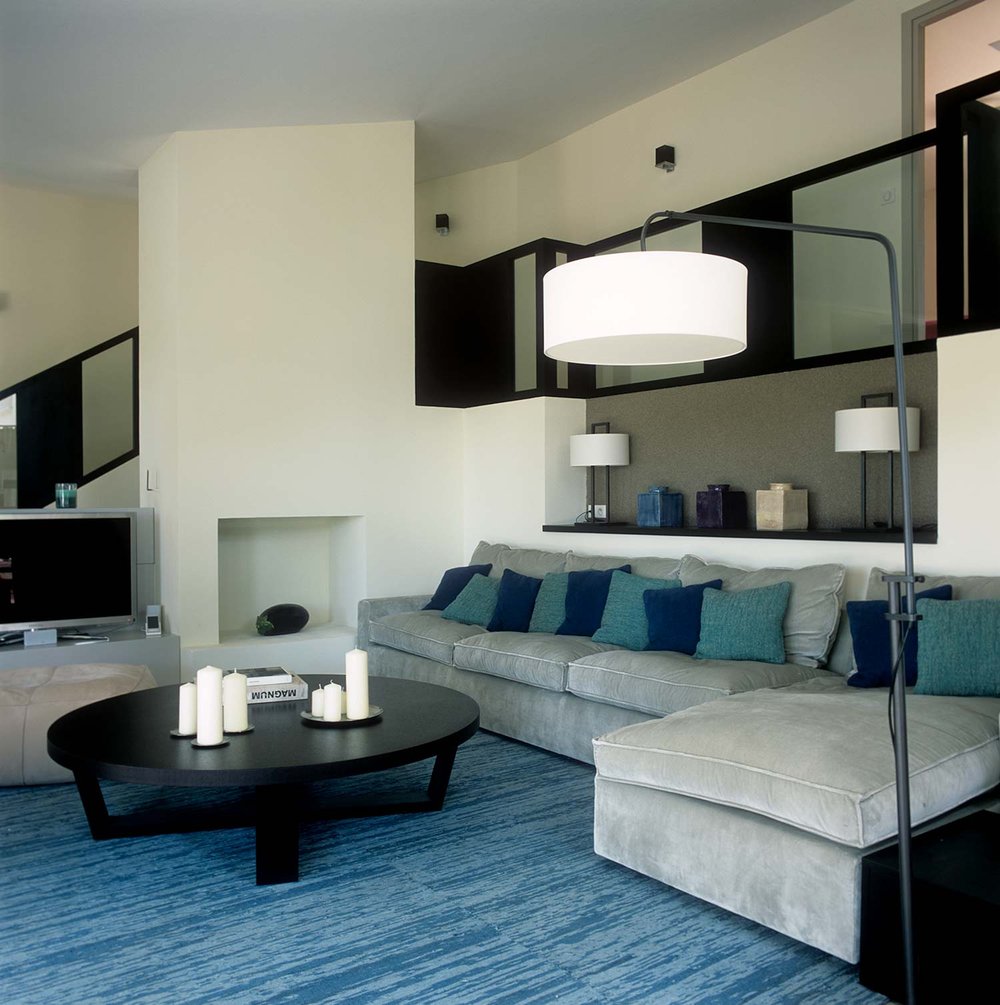 contemporary villa mouans sartoux lounge